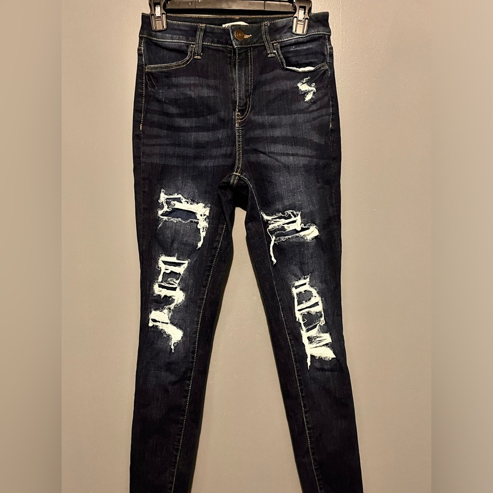 High-waisted patched jeggings from Kohl’s size 29w